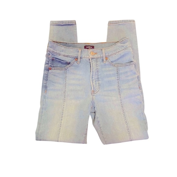 Express Women's Skinny Midrise Denim Jeans Size 2 Regular - Picture 3 of 5